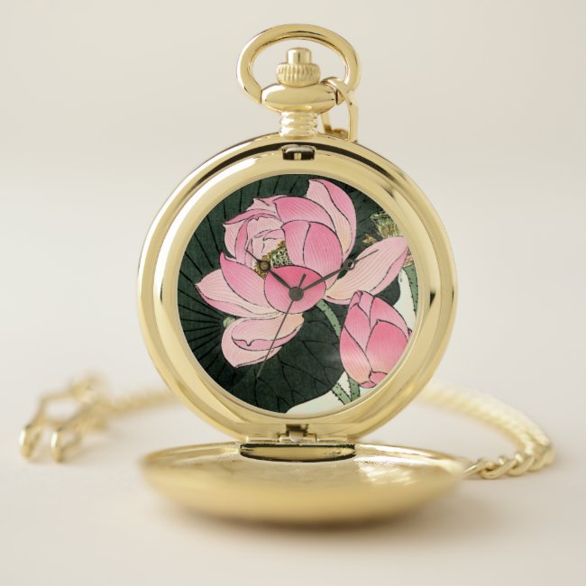Vintage Fine Art Print | Pink Lotus Flower