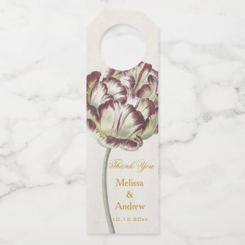 Vintage Fine Art - Tulip | Wedding 'Thank You'
