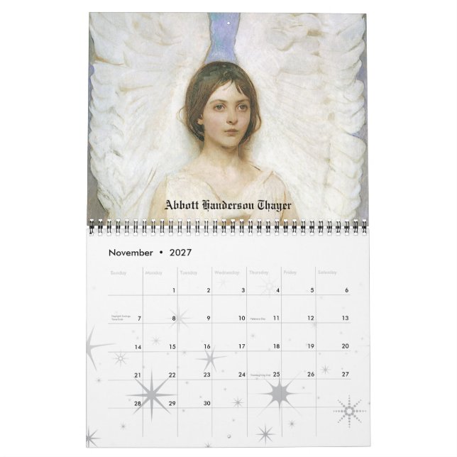 Vintage Fine Art, Victorian Era Angels Calendar | Zazzle