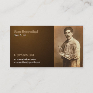 Vintage Fine Artist | Professional Business Card