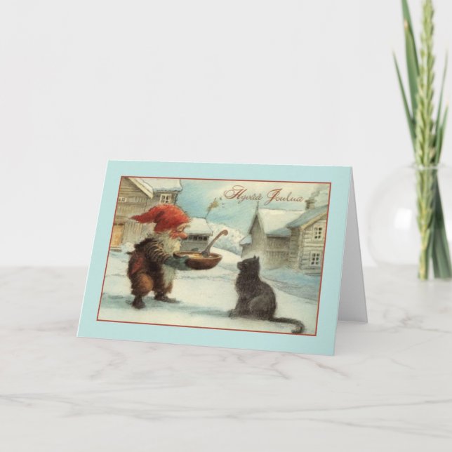 Vintage Finnish Hyvää Joulua Christmas Card (Front)