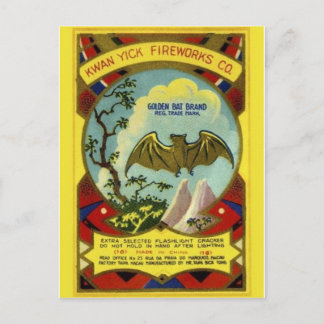 Vintage Firecracker Package Postcard