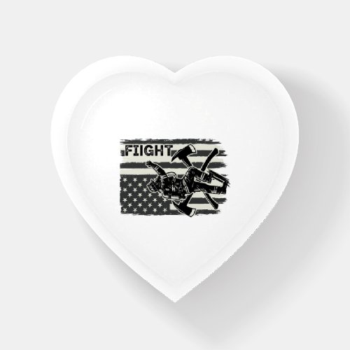 Vintage Firefighter Flag Fight Shirt Design_1 Paperweight