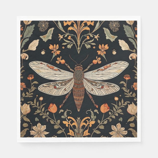 Vintage Firefly Garden  Napkins (Front)