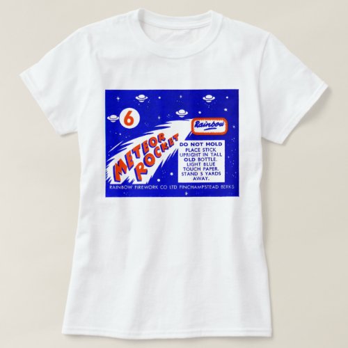 Vintage Firework Meteor Rocket Firecracker T_Shirt