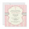 Vintage First Communion Pink Damask Invitation