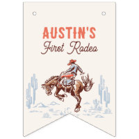 Vintage First Rodeo Cowboy 1st Birthday