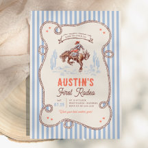 Vintage First Rodeo Cowboy 1st Birthday