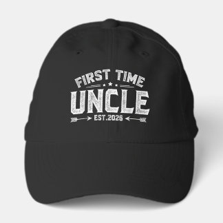 Vintage First Time Uncle est 2026 Soon To be Uncle Performance Cap
