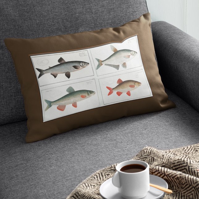 Vintage Fish Accent Pillow (Creator Uploaded)