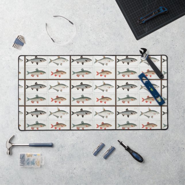Vintage Fish Desk Mat (Workstation)