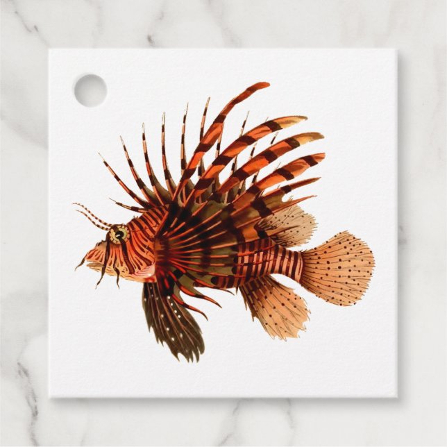 Vintage Fish Favor Tags (Front)