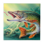 Vintage fish home decor tile<br><div class="desc">design by www.etsy.com/Shop/Heartland</div>