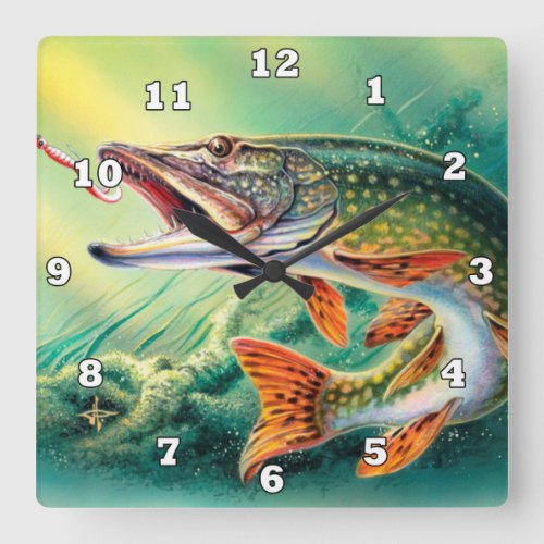 Vintage Fish lovers home office decor clock