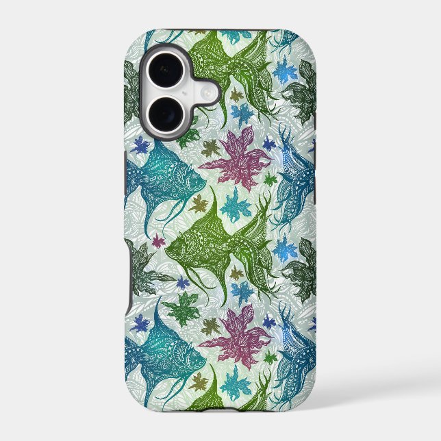 Vintage Fish Pattern Iphone Case (Back)