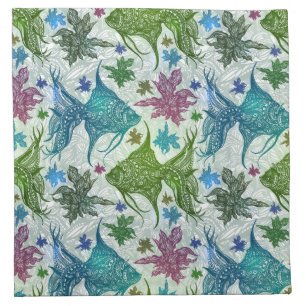 Vintage Fish Pattern Napkin