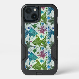 Vintage Fish Pattern iPhone 13 Case