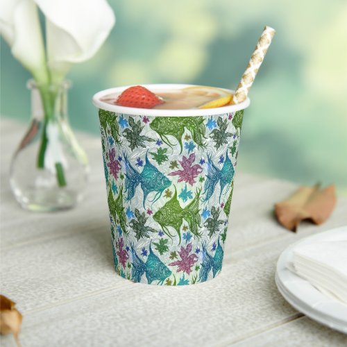 Vintage Fish Pattern Paper Cups