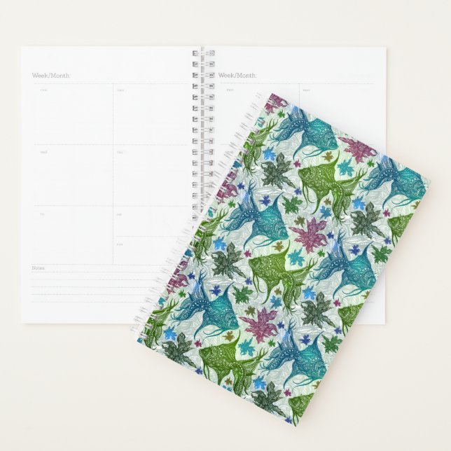 Vintage Fish Pattern Planner (Display)