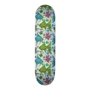Vintage Fish Pattern Skateboard Deck