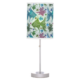 Vintage Fish Pattern Table Lamp