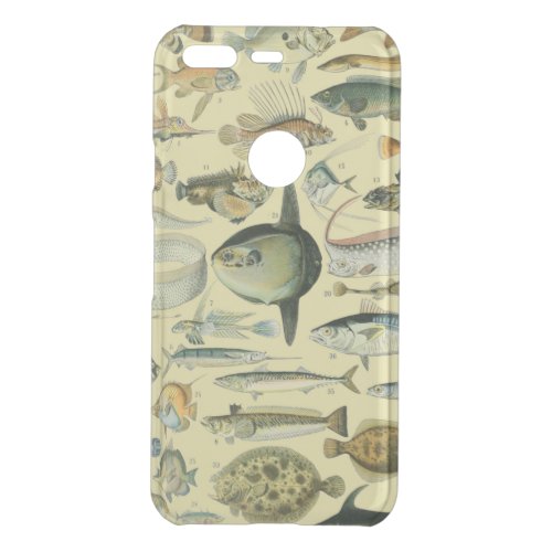 Vintage Fish Scientific Fishing Art Uncommon Google Pixel Case