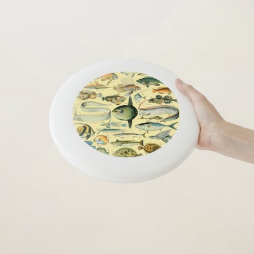 Vintage Fish Scientific Fishing Art Wham_O Frisbee