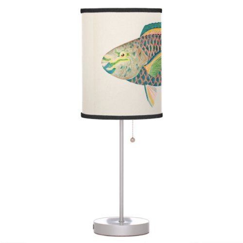 Vintage Fish Scientific Illustration  Table Lamp