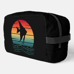 Vintage Fish Sunset Fishing Dopp Kit