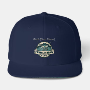 Vintage Fisherman Club Retro Mountain Graphic Visor