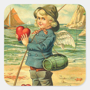 Old-Time Valentine Stickers: 23 Full Color Pressure-Sensitive