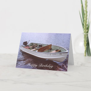 Vintage Fishing Boat Card
