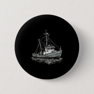 Vintage Fishing Boat – Maritime And Nautical Button