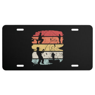 Vintage Fishing License Plate