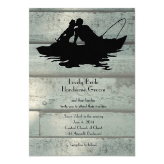 Fish Wedding Invitations Announcements Zazzle Vintage Fishing Boat Wedding Invitation