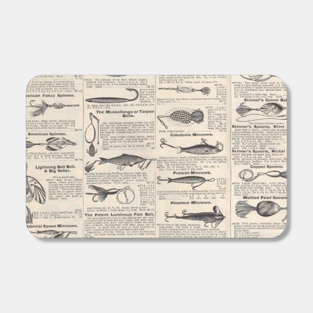 Vintage Fishing Lures: Antique 1900s Fisherman Matchboxes (Front)