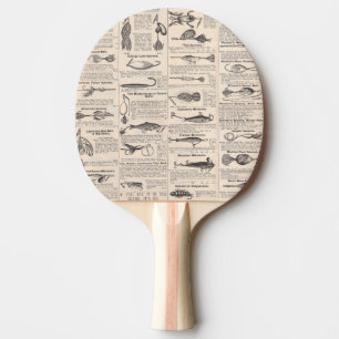 Vintage Fishing Lures: Antique 1900s Fisherman Ping Pong Paddle