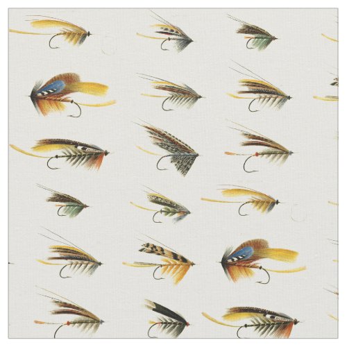 Vintage Fishing Lures Pattern Fabric