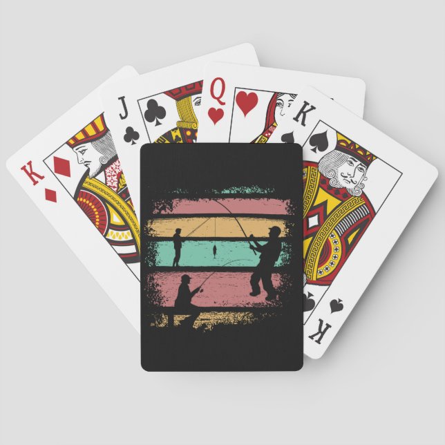 Vintage Fishing Poker Cards (Back)