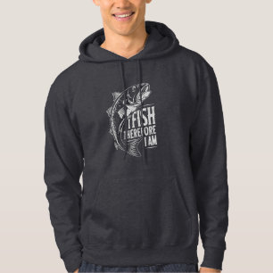 Vintage Fishing Quote Graphic Art Hoodie