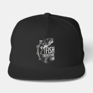 Vintage Fishing Quote Graphic Art Snap Back Hat