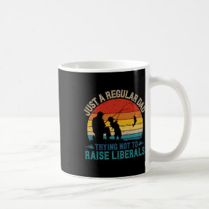 Vintage Fishing Regular Dad Trying Not To Raise Li Coffee Mug