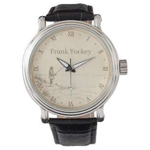 Vintage Fishing Retirement Watch Quiet Shore