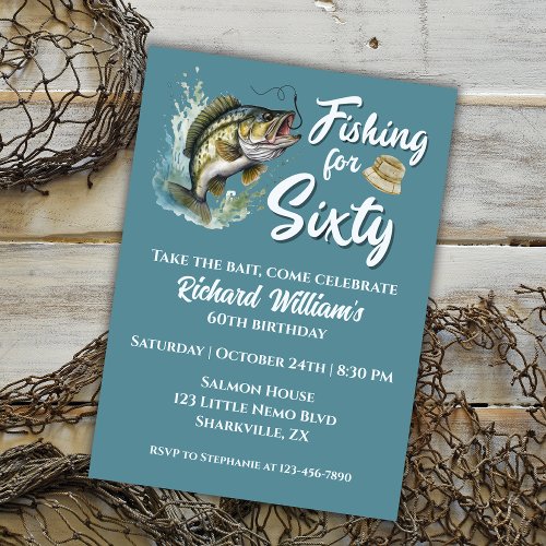 Vintage Fishing Themed 60th Birthday Party