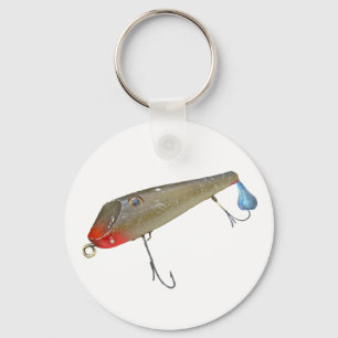 Vintage Fishmaster Jerry Sylvester Flaptail Lure Keychain