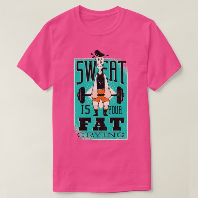 Vintage fitness humor design  T-Shirt (Design Front)