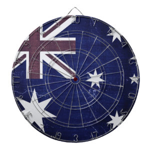 Vintage Flag Australia Dart Board