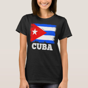 Vintage Flag Cuba Country Retro Flag Cuban T-Shirt