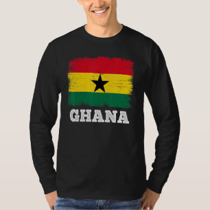 Vintage Flag Ghana Country Retro Flag Ghanaian T-Shirt