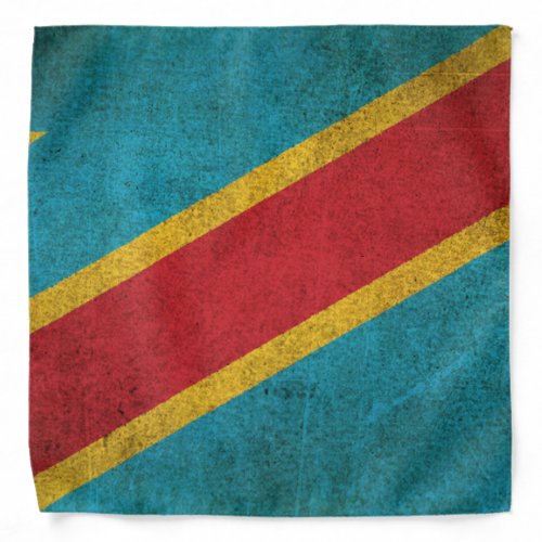 Vintage Flag of Democratic Republic of Congo Bandana